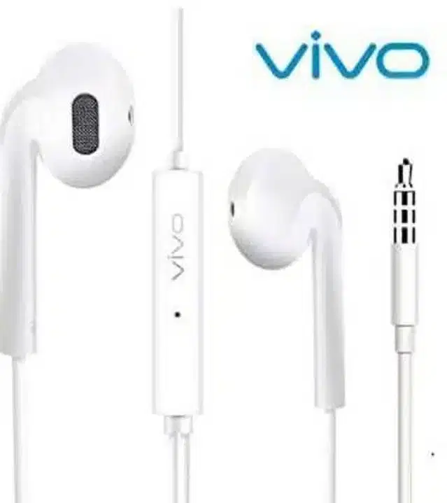Vivo In-Ear 3.5 mm Wired Earphone with Mic, White