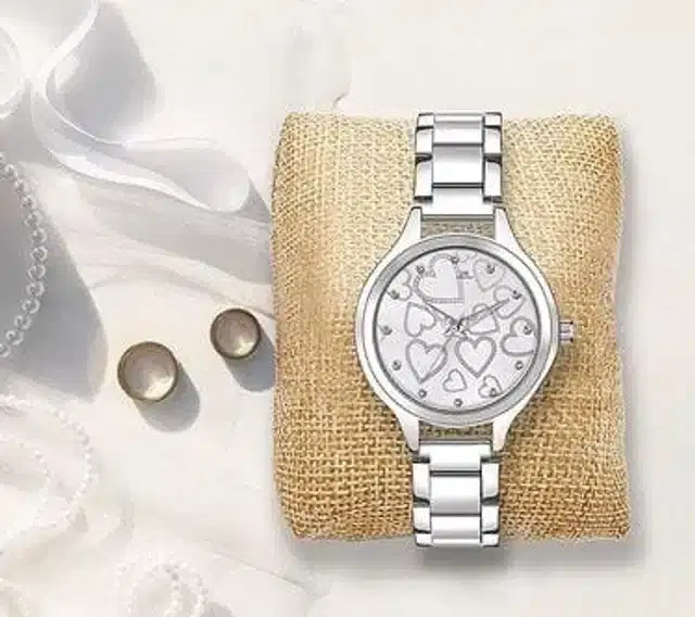 Analog Watches for Women (Silver)
