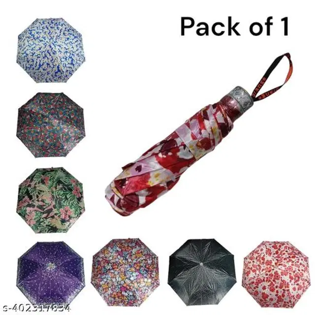 Polyester Foldable Umbrella, Assorted, Pack of 1