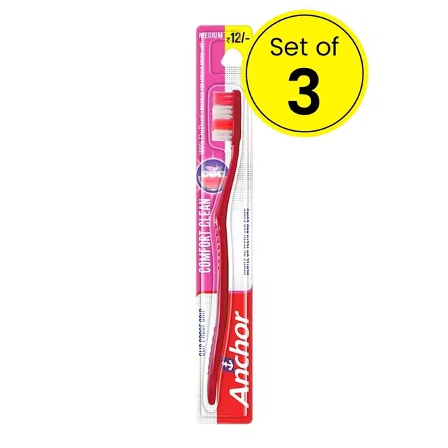 Anchor Comfort Clean Toothbrush 3X1 Pcs (Pack of 3)