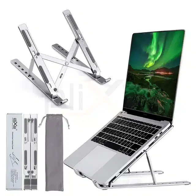 Aluminium Foldable Laptop Stand, White