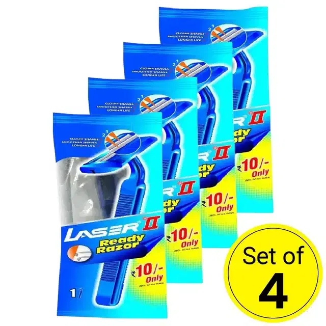 Laser Ii Ready Razor Dispo Pouch 1 Pc (Pack Of 4)