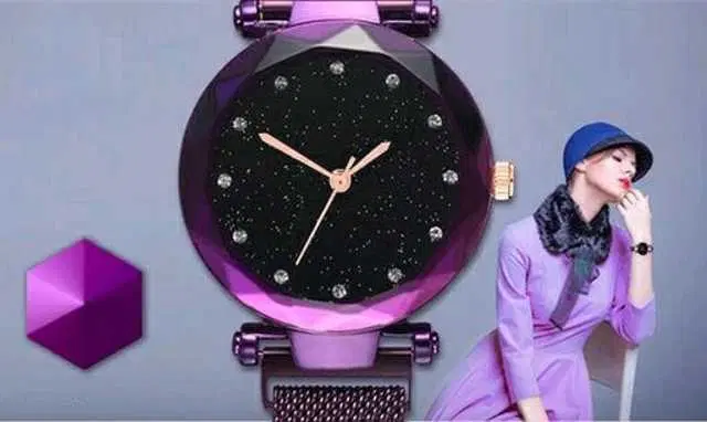 Analog Watch For Womens (Purple) (WS-179)