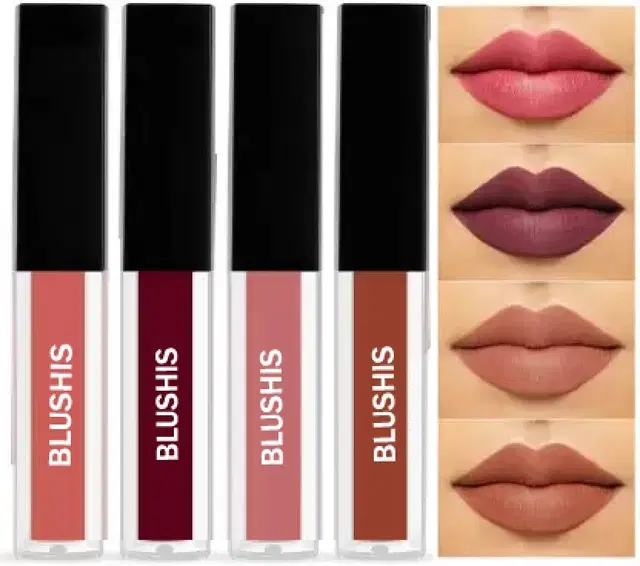 Super Stay Sensational Matte Liquid Lipsticks Combo Pack of 4 pc Nude Edition, The Nude Set, 4 ml