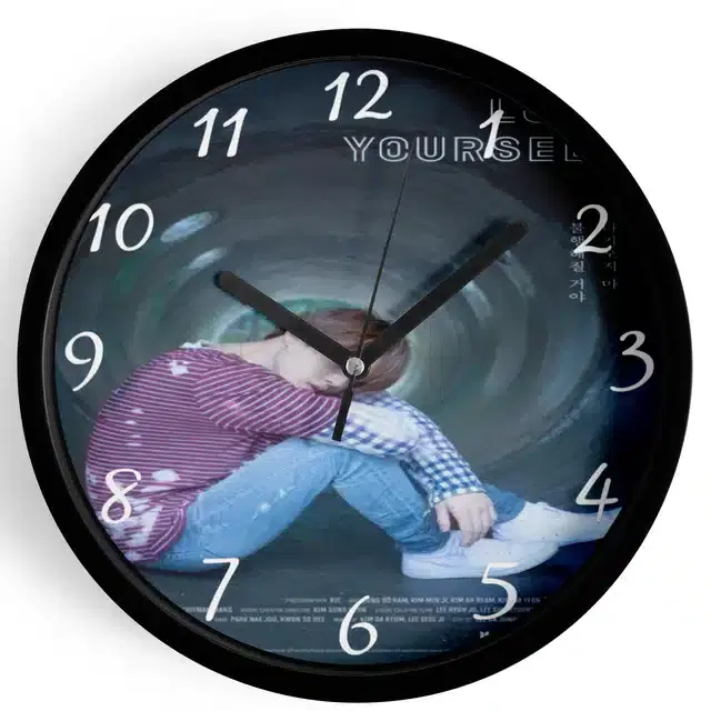 BTS Printed Wall Clock, Multicolor, 7 Inches