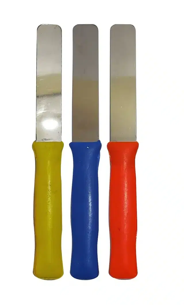 Plastic Knife Set, Multicolor, Pack of 3