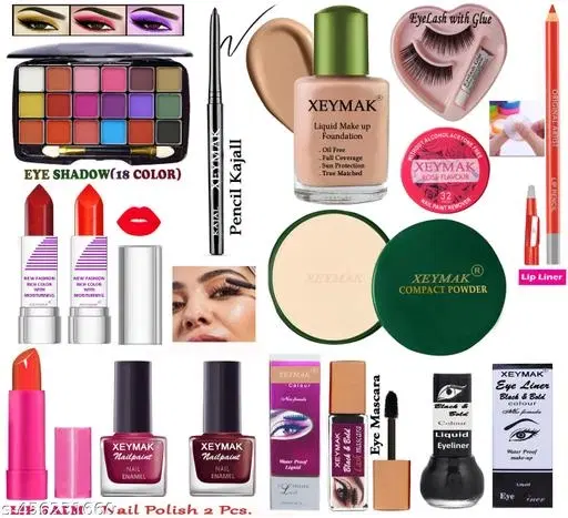 Face Makeup Combo, Multicolor, Set of 1