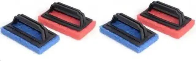 Multipurpose Scrubber with Handle, Multicolor, Pack of 4