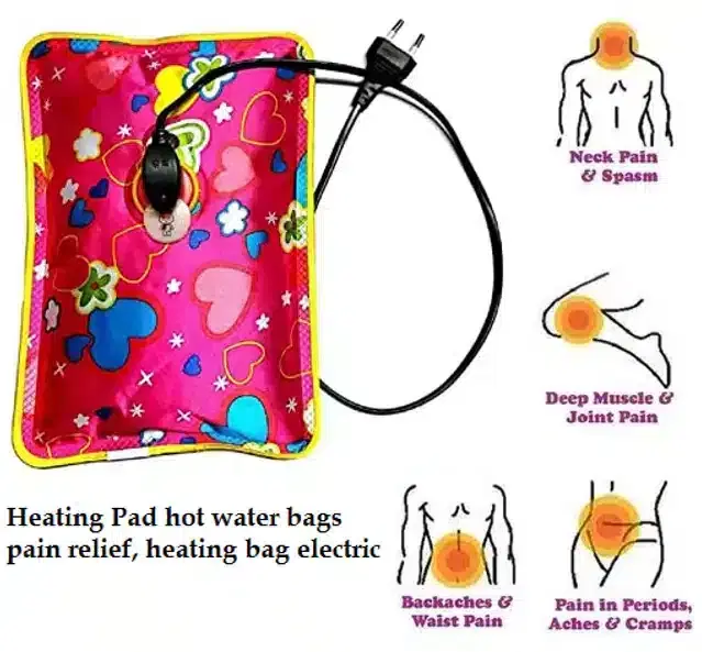 Electric Hot Water Bag for Pain Relief, Assorted