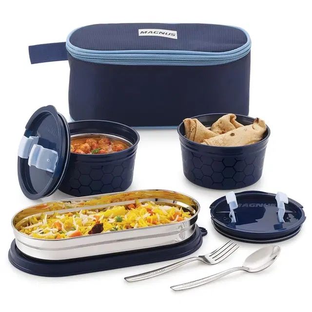 Magnus Microwave Olive 3 Prime Lunch Box