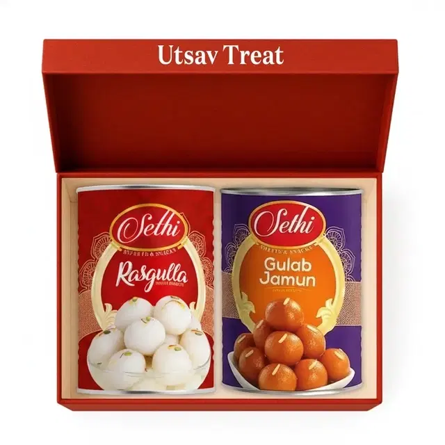 Sethi  Rasgulla 1 kg + Gulab Jamun 1 Kg
