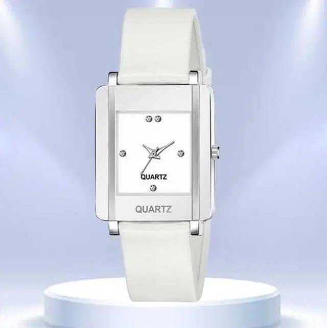 Analog Watch For Womens (White) (WS-27)