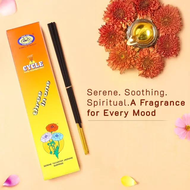 Cycle Pure Three in One Agarbatti, 50 g