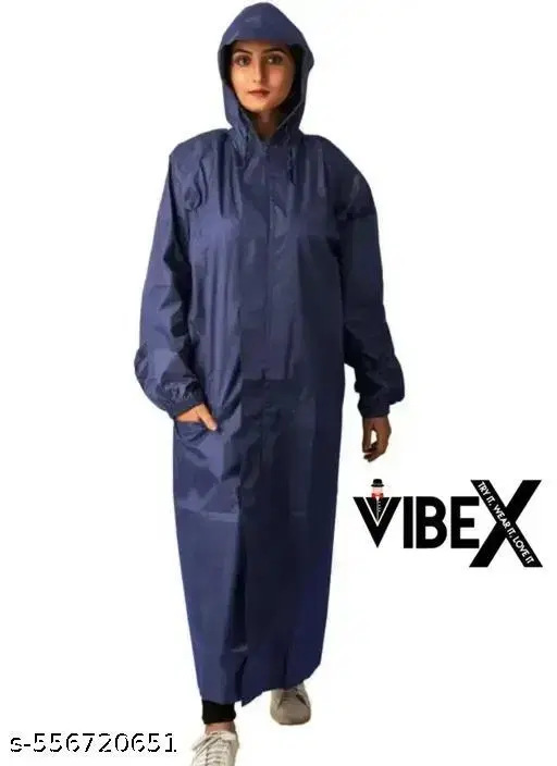 Polyester Solid Raincoat for Men/women, Multicolour (S)