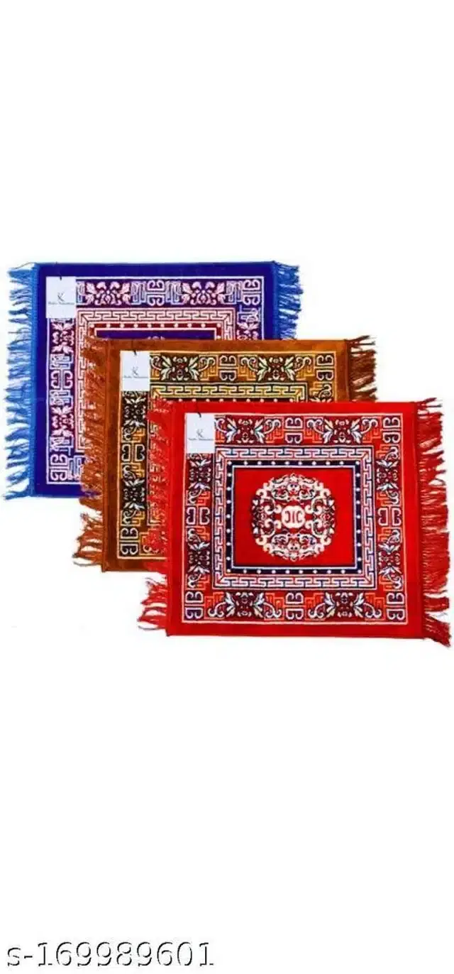 Prayer Mats, Multicolor, 20x19x0.5 inches, Pack of 3