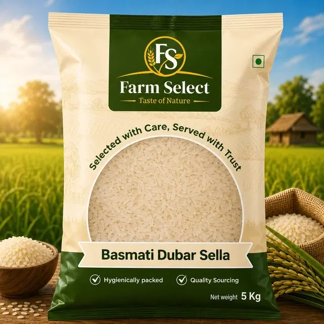 Farm Select Basmati Dubar Sella 5 Kg. 5.3mm
