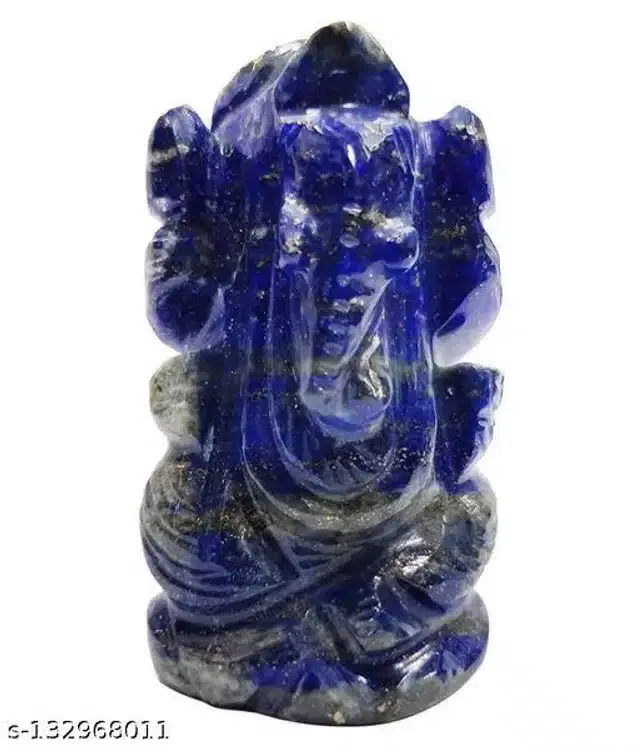 Lapis Lazuli Ganesh Ji Idol, Blue
