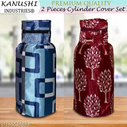 KANUSHI Industries 2 Pcs Cylinder Cover Set (2PCS+CYL++BLUE-BOX+MAROON-TREE)