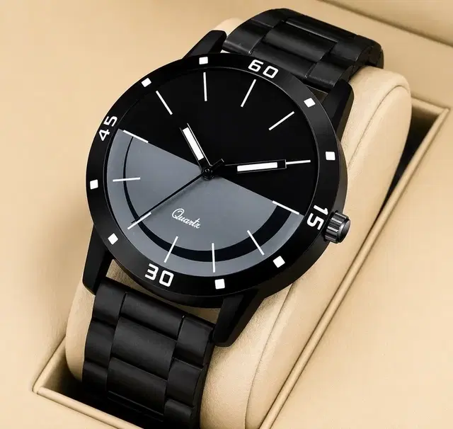 Elegant Analog watch for Men & Boys (Black)