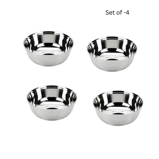 JENSONS Steel Chutney Bowl, 30 ml each, Pack of 4