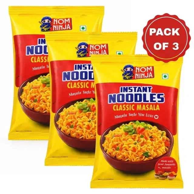 Nom Ninja Instant Masala Noodles 3X50g (Pack of 3)