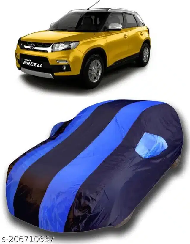Taffeta Waterproof Car Cover for Maruti Suzuki Vitara Brezza, Multicolor
