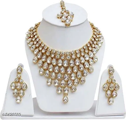 Women's Alloy Gold Plated Jewellery Set