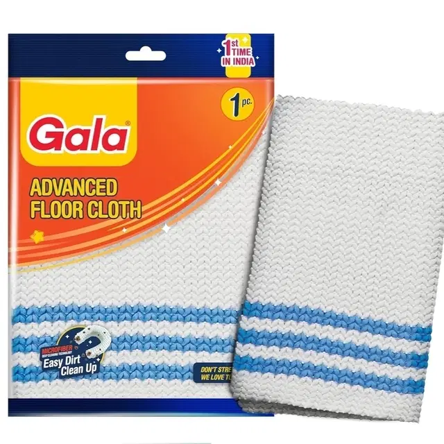 Gala Microfiber Cleaning Cloth (Pack of 1, White)