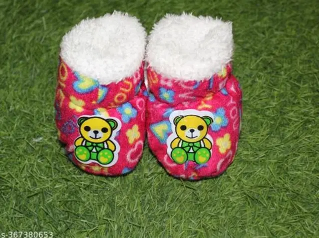 Booties for Infants (Pink, 3-6 Months)