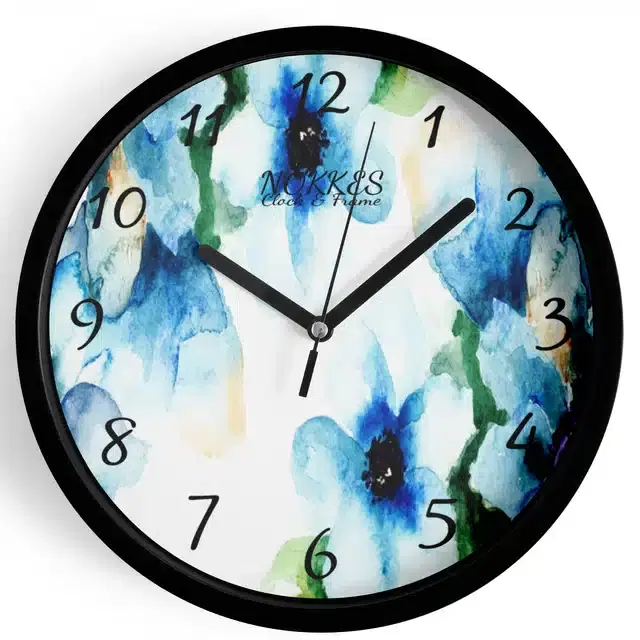 Plastic Printed Wall Clock, Multicolor, 7 Inches
