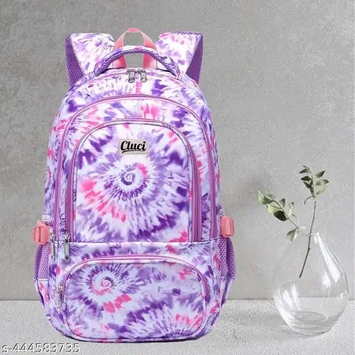 Canvas Backpack Bag, Purple