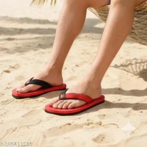 Sparx Flip-flops (Red, 10) Pack of 2