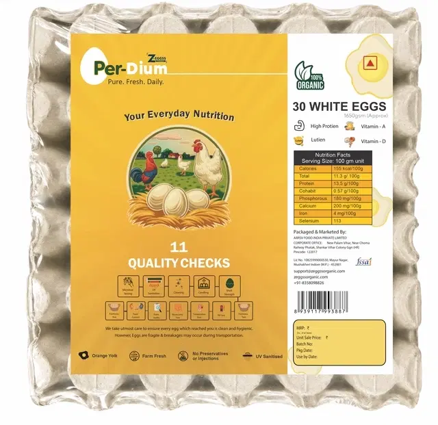 Zeggss White Eggs 30 pcs