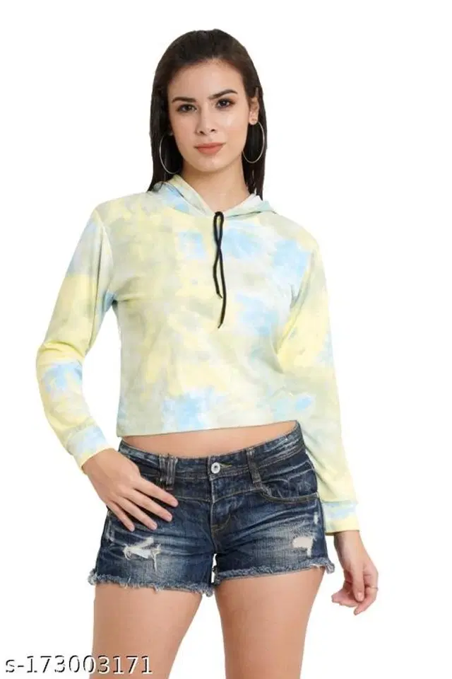 Cotton Hoodie for Women (Multicolor, S)