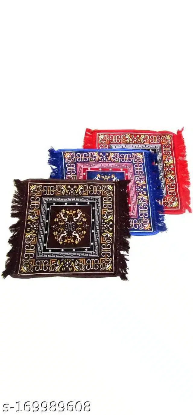 Prayer Mats, Multicolor, 20x19x0.5 inches, Pack of 3