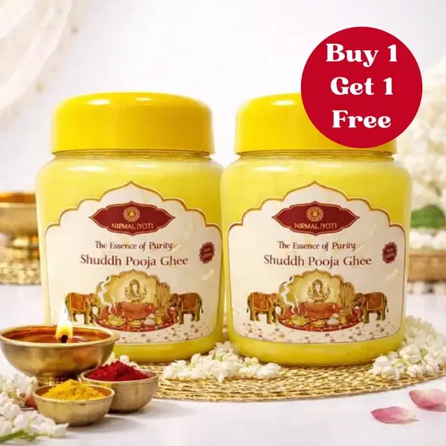 Nirmal Jyoti Pooja Ghee 2X500 ml (Buy 1 Get 1 Free)