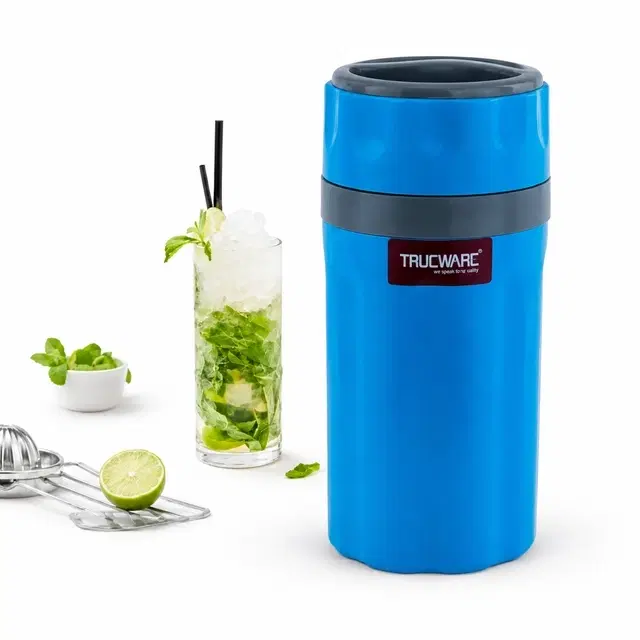 Trueware Tuff flask 500 ml Flask, Pack of 1, Blue, Plastic