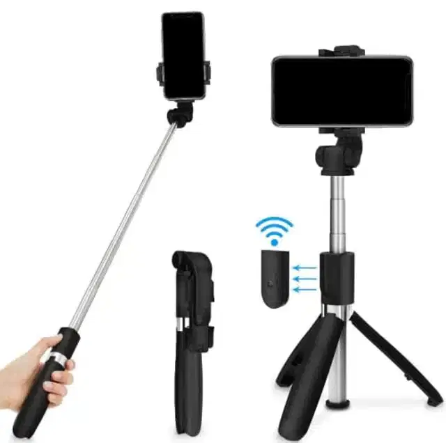 R1 Bluetooth Selfie Stick, Black