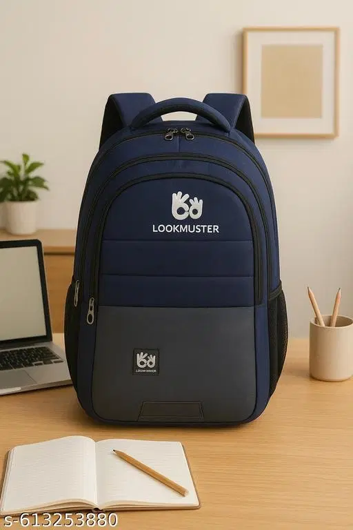 Polyester Backpack for Men & Women, Blue