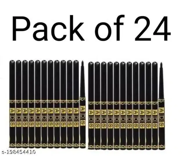 ADS Pencil Kajal, Black, Pack of 24
