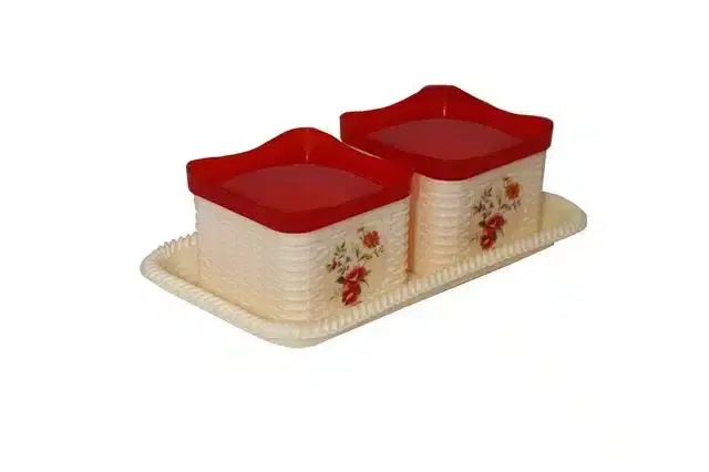 Fair Food Serving Tray, Storage Jar With Lid Set - 1pcs