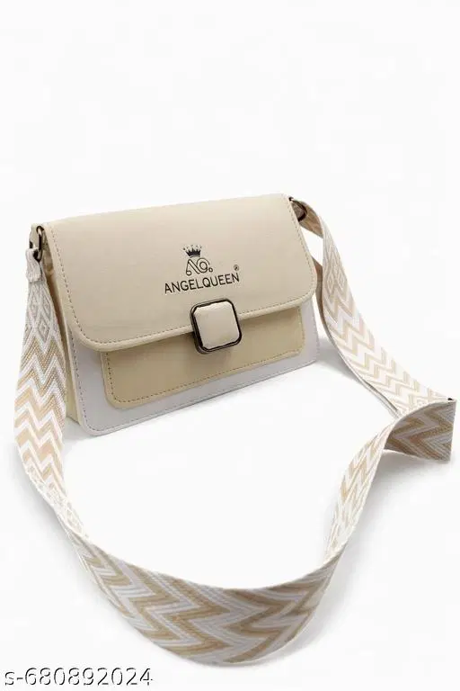 Sling Bag for Women (Cream, 600 g)