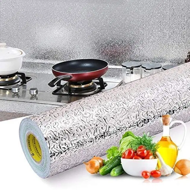 Decor PVC Vinyl Wallpaper for Home Silver 60x200cm