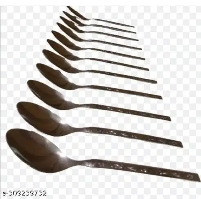 Stainless Steel Spoons, Silver, Pack of 12