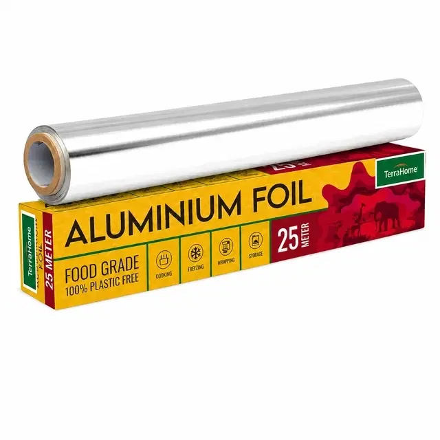 TerraHome Aluminium Foil 25m [With in-built Cutter]