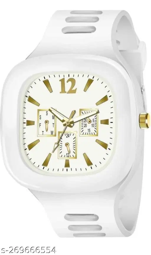 Silicone Strap Analog Watch for Boys (Multicolor)