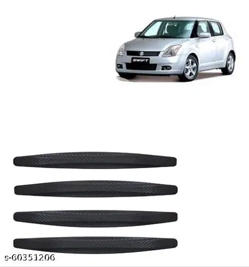 Rubber Car Bumper Protector, Multicolor, Pack of 4