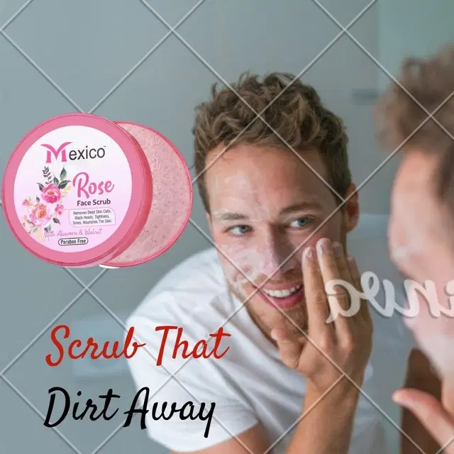 Maxico Herbs Rose Scrub (100 g)