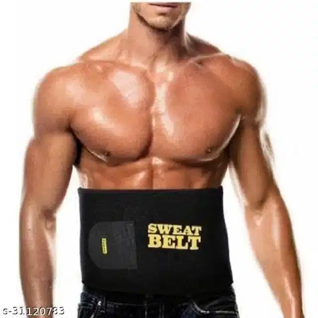 Sweat Belt for Unisex, Black, Free Size