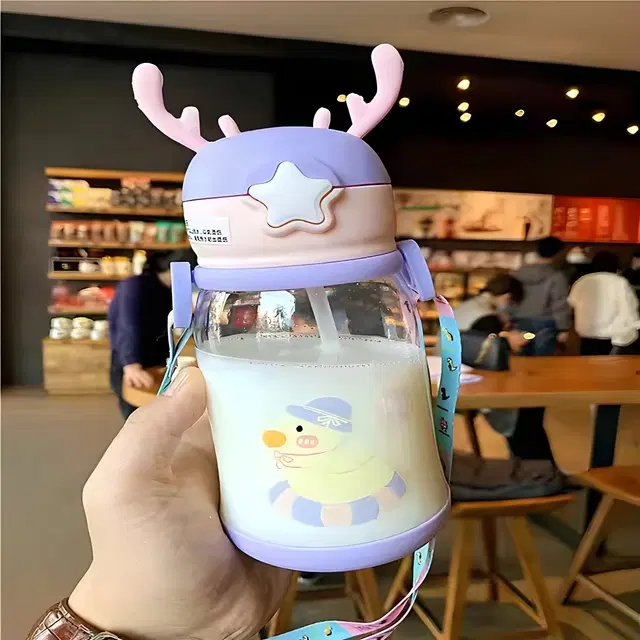 Plastic Water Bottle for Kids,Multicolour (600 Ml)